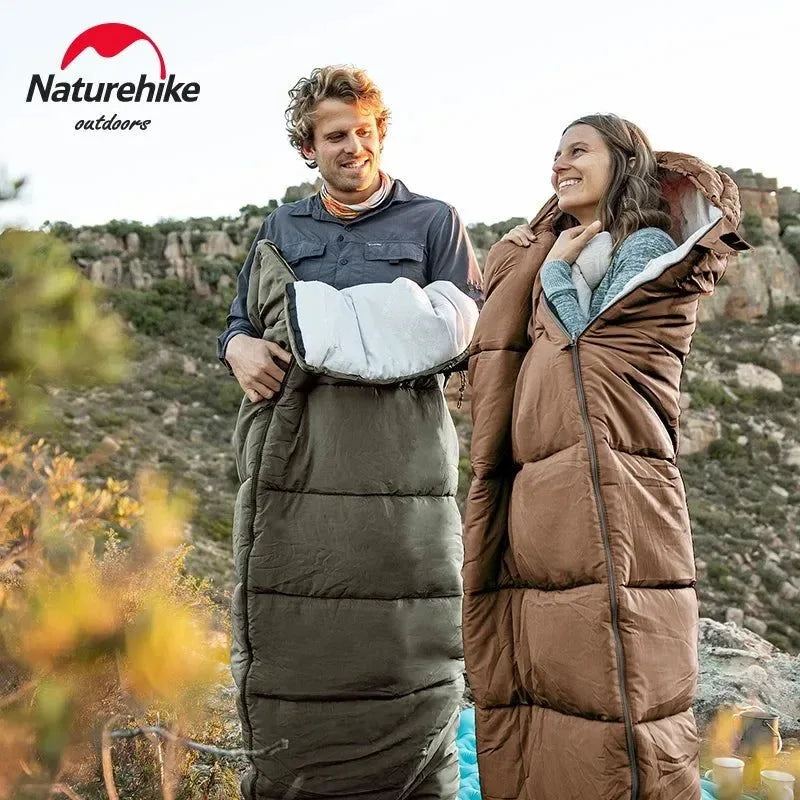 Ultralight Waterproof Cotton Quilt Envelope Sleeping Bag - Portable Camping Sleeping Bag for Spring, Autumn, and Winter - Trekker Essentials
