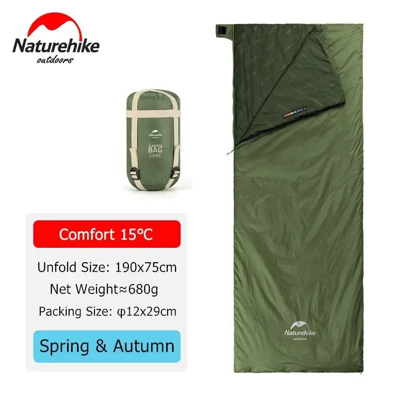 Ultralight Waterproof Cotton Sleeping Bag - Nature Hike Summer Hiking and Camping Tent Sleeping Bag - Trekker Essentials