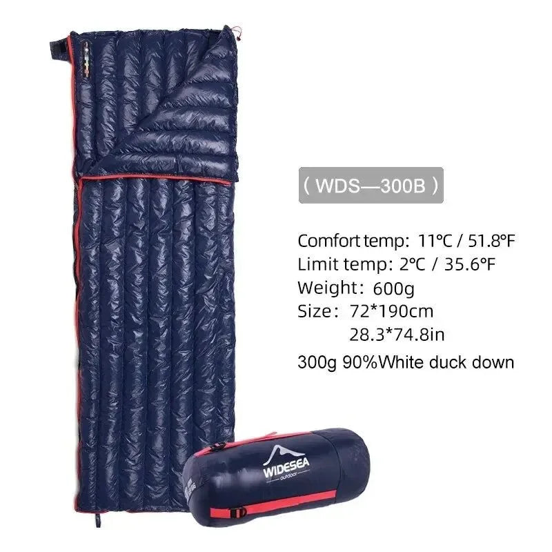 Ultralight Waterproof Duck Down Sleeping Bag with Portable Compression Sack for Camping and Travel - Trekker Essentials