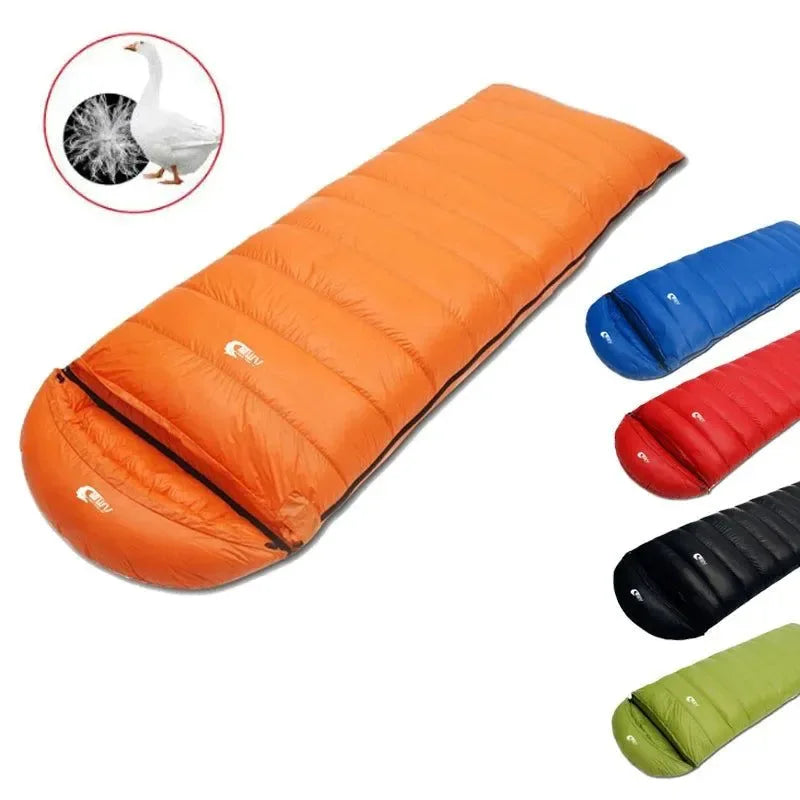 Ultralight Waterproof Envelope-Type Goose Down Sleeping Bag for Backpacking, Camping, and Travel - Trekker Essentials