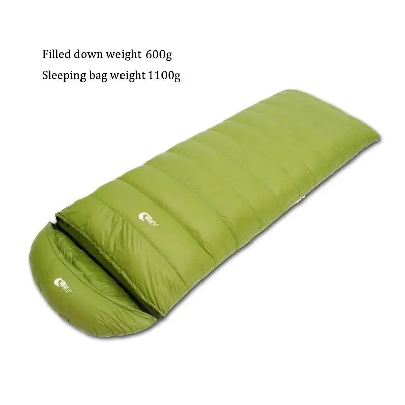 Ultralight Waterproof Envelope-Type Goose Down Sleeping Bag for Backpacking, Camping, and Travel - Trekker Essentials