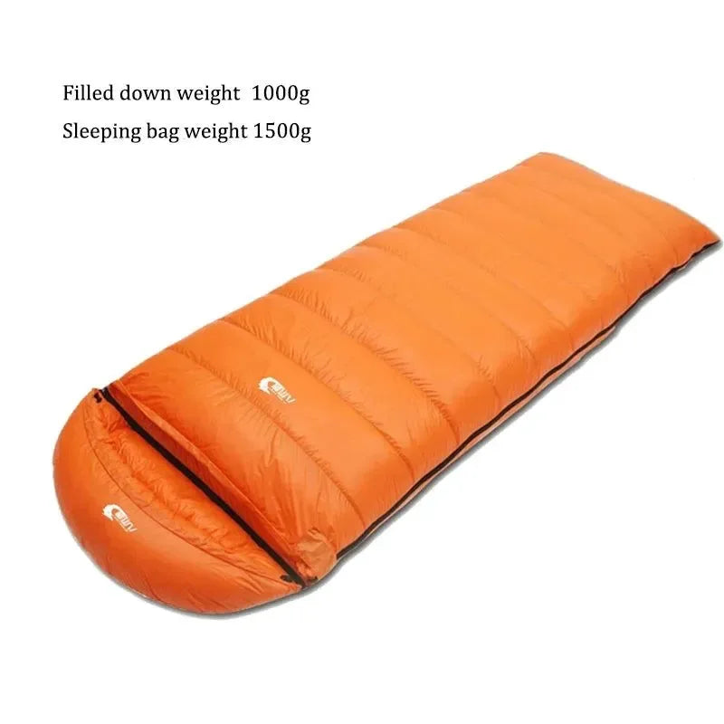 Ultralight Waterproof Envelope-Type Goose Down Sleeping Bag for Backpacking, Camping, and Travel - Trekker Essentials