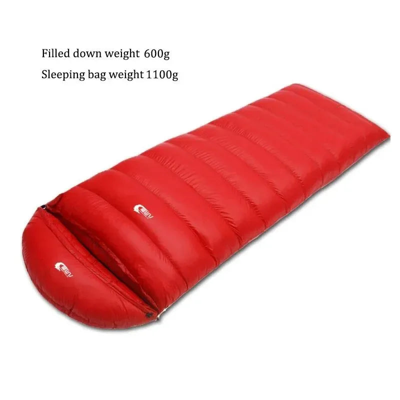 Ultralight Waterproof Envelope-Type Goose Down Sleeping Bag for Backpacking, Camping, and Travel - Trekker Essentials