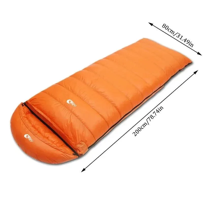Ultralight Waterproof Envelope-Type Goose Down Sleeping Bag for Backpacking, Camping, and Travel - Trekker Essentials