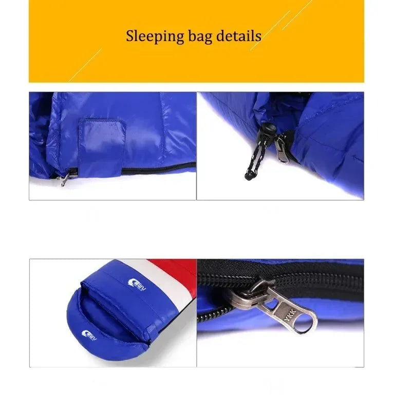 Ultralight Waterproof Envelope-Type Goose Down Sleeping Bag for Backpacking, Camping, and Travel - Trekker Essentials