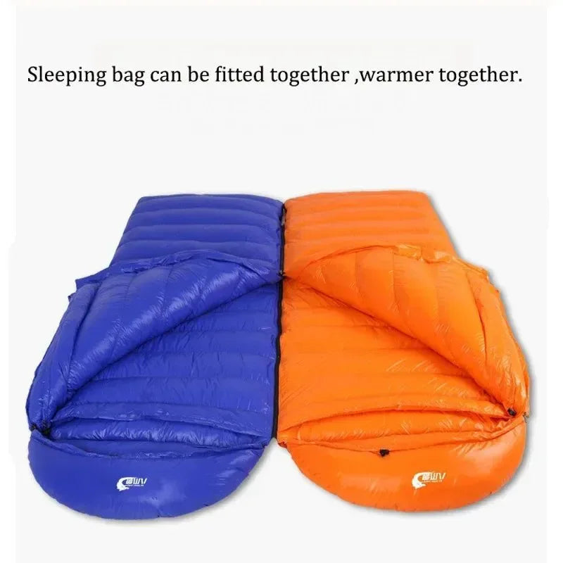 Ultralight Waterproof Envelope-Type Goose Down Sleeping Bag for Backpacking, Camping, and Travel - Trekker Essentials