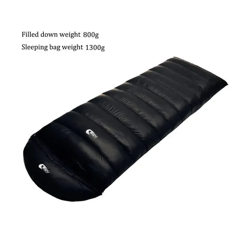 Ultralight Waterproof Envelope-Type Goose Down Sleeping Bag for Backpacking, Camping, and Travel - Trekker Essentials