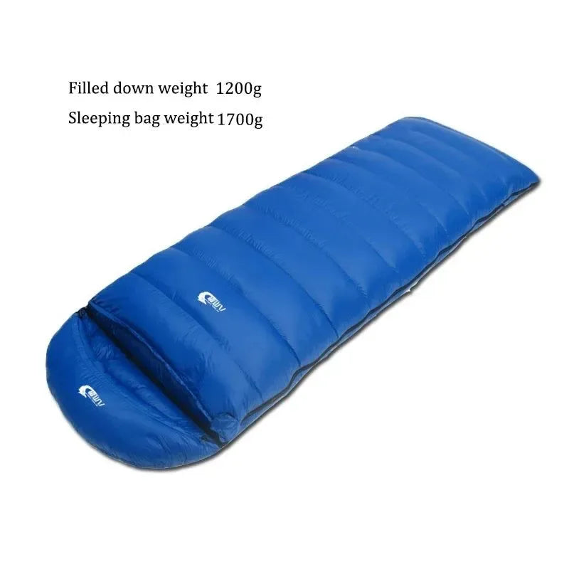 Ultralight Waterproof Envelope-Type Goose Down Sleeping Bag for Backpacking, Camping, and Travel - Trekker Essentials