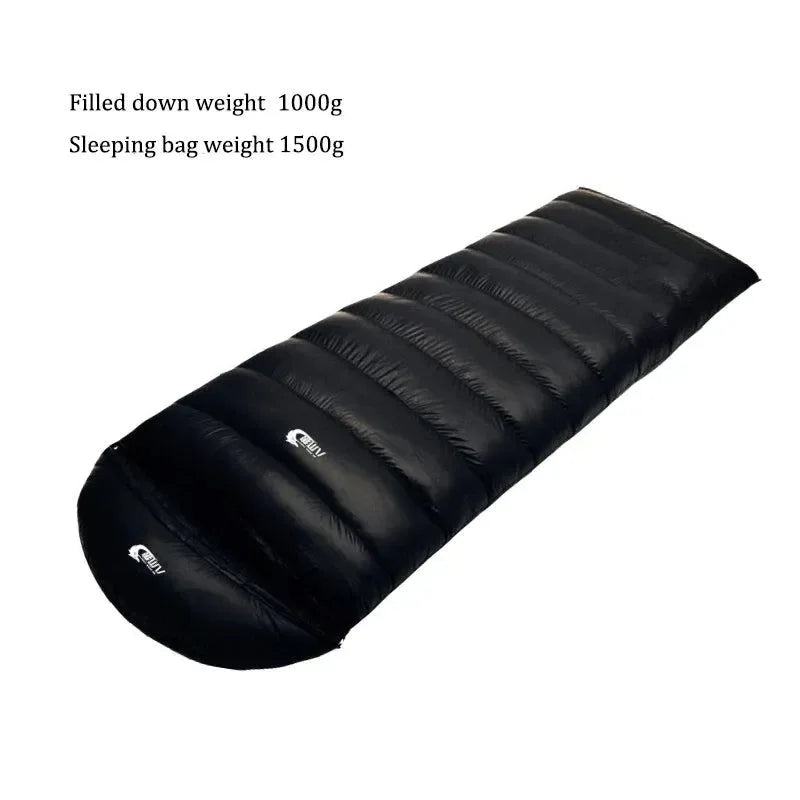 Ultralight Waterproof Envelope-Type Goose Down Sleeping Bag for Backpacking, Camping, and Travel - Trekker Essentials