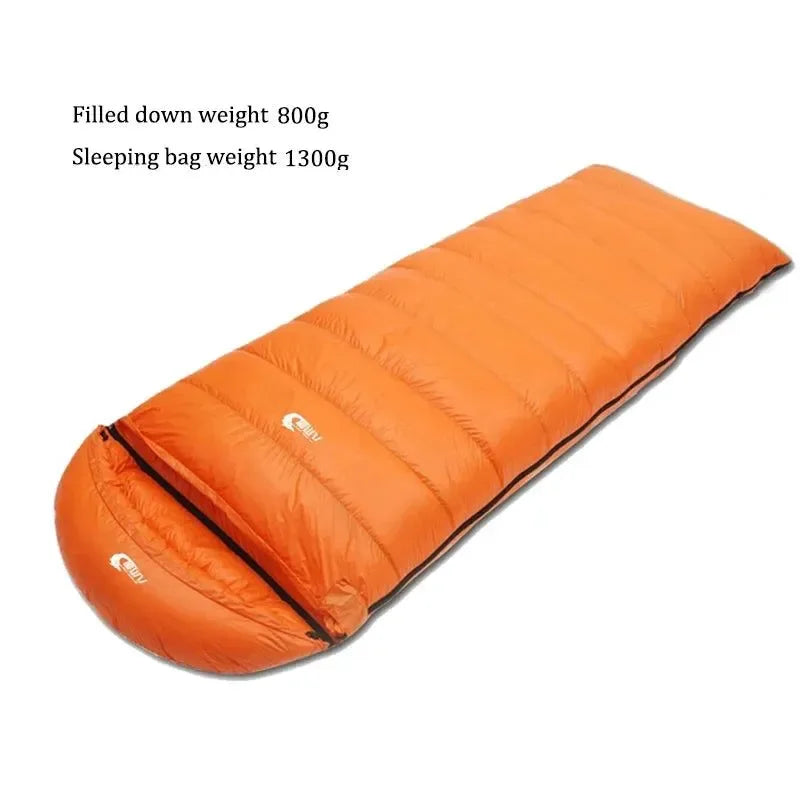 Ultralight Waterproof Envelope-Type Goose Down Sleeping Bag for Backpacking, Camping, and Travel - Trekker Essentials