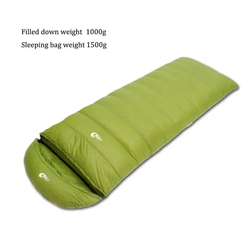 Ultralight Waterproof Envelope-Type Goose Down Sleeping Bag for Backpacking, Camping, and Travel - Trekker Essentials