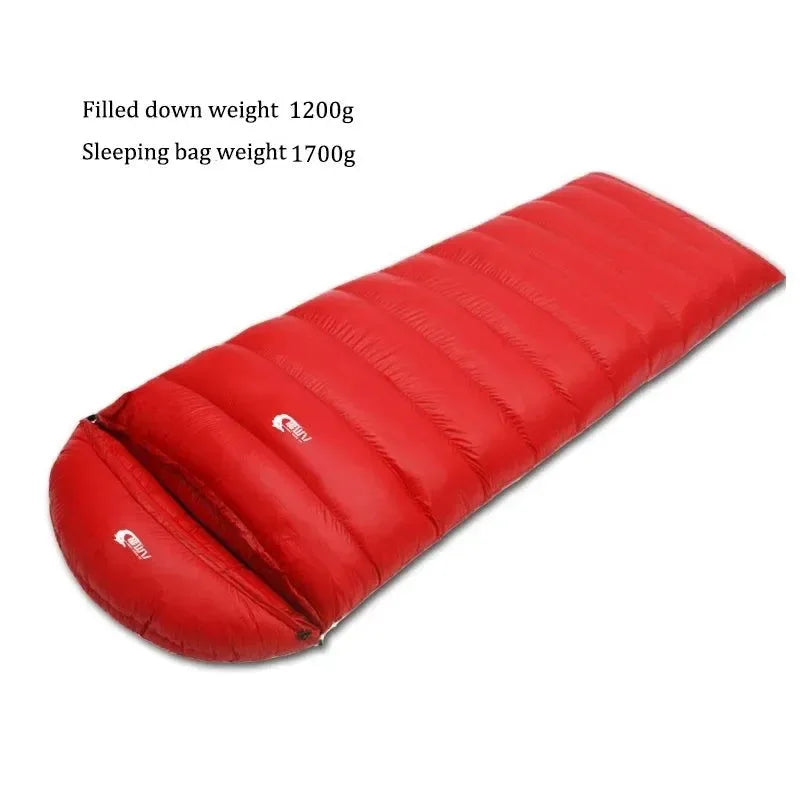 Ultralight Waterproof Envelope-Type Goose Down Sleeping Bag for Backpacking, Camping, and Travel - Trekker Essentials
