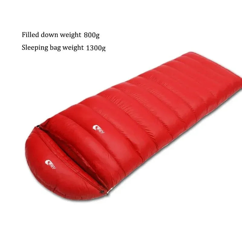 Ultralight Waterproof Envelope-Type Goose Down Sleeping Bag for Backpacking, Camping, and Travel - Trekker Essentials