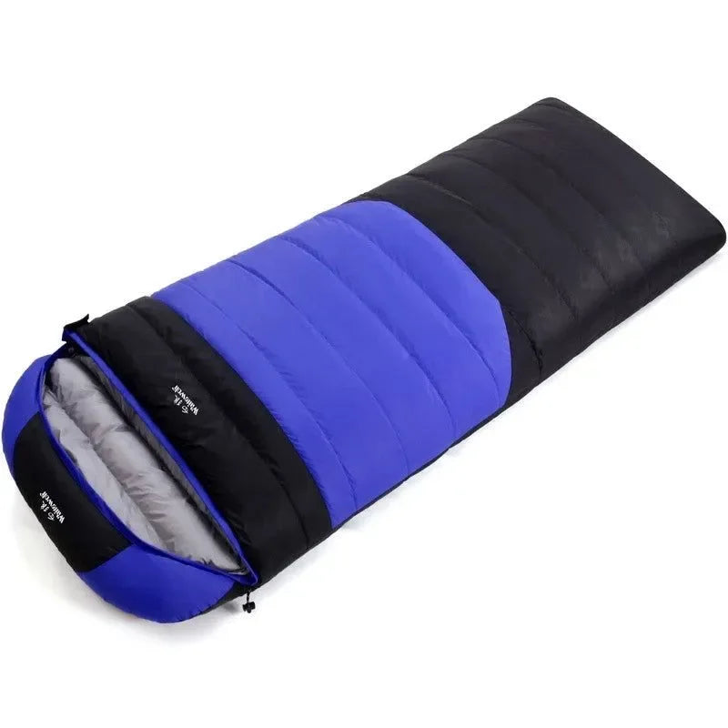 Ultralight White Goose Down Envelope Sleeping Bag with Cap - Portable and Warm for Outdoor Camping - Trekker Essentials