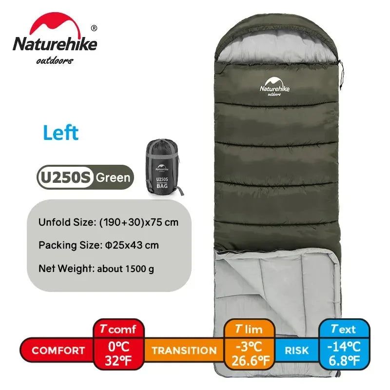 Ultralight Winter Cotton Sleeping Bag for Two – Warm, Spliceable, and Perfect for Camping - Trekker Essentials