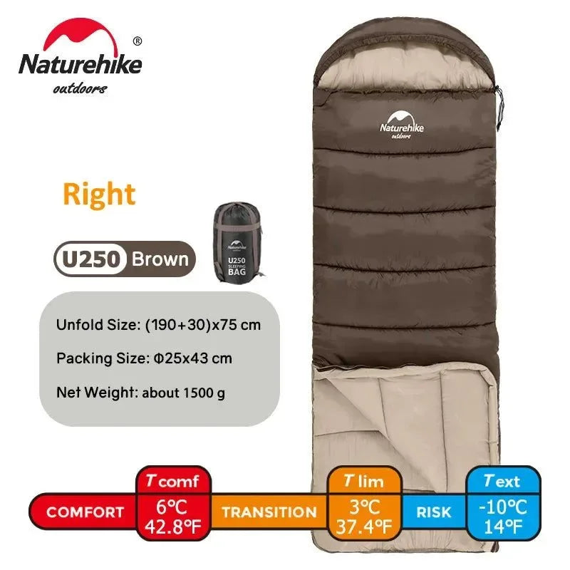 Ultralight Winter Cotton Sleeping Bag for Two – Warm, Spliceable, and Perfect for Camping - Trekker Essentials