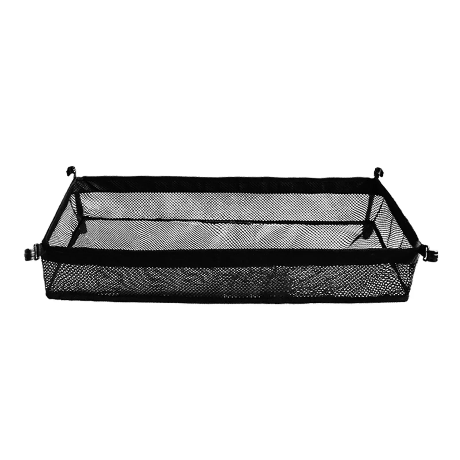 Under-Table Storage Organizer - Hanging Mesh Picnic Basket for Camping Tables, Tripods & Desks (2 Sizes: M/L) - Trekker Essentials