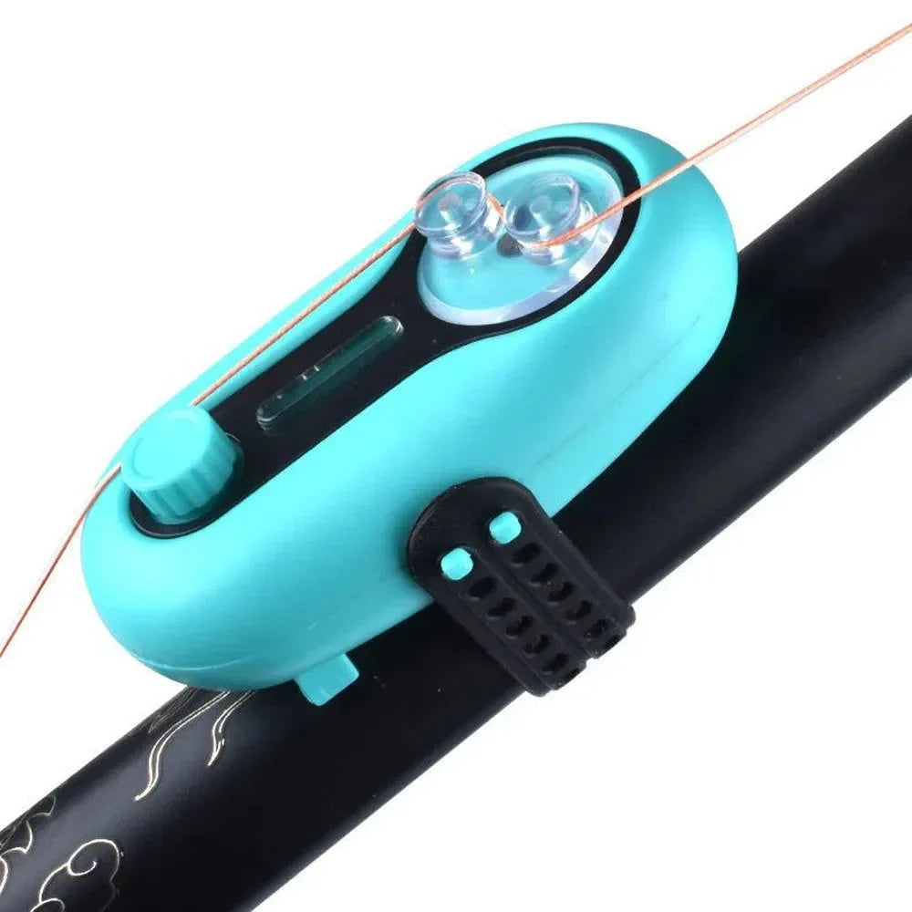 Universal Fishing Bite Alarm with LED Light – Electronic Sound Alert for Sea/River Rods (Clip-On Design) - Trekker Essentials