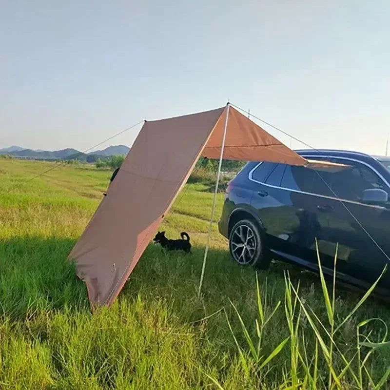 Universal Fit Outdoor Car Side Awning Tent – 5-8 Person Shelter with Waterproof Canopy - Trekker Essentials