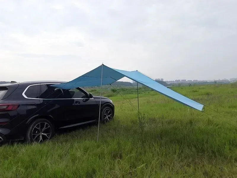 Universal Fit Outdoor Car Side Awning Tent – 5-8 Person Shelter with Waterproof Canopy - Trekker Essentials