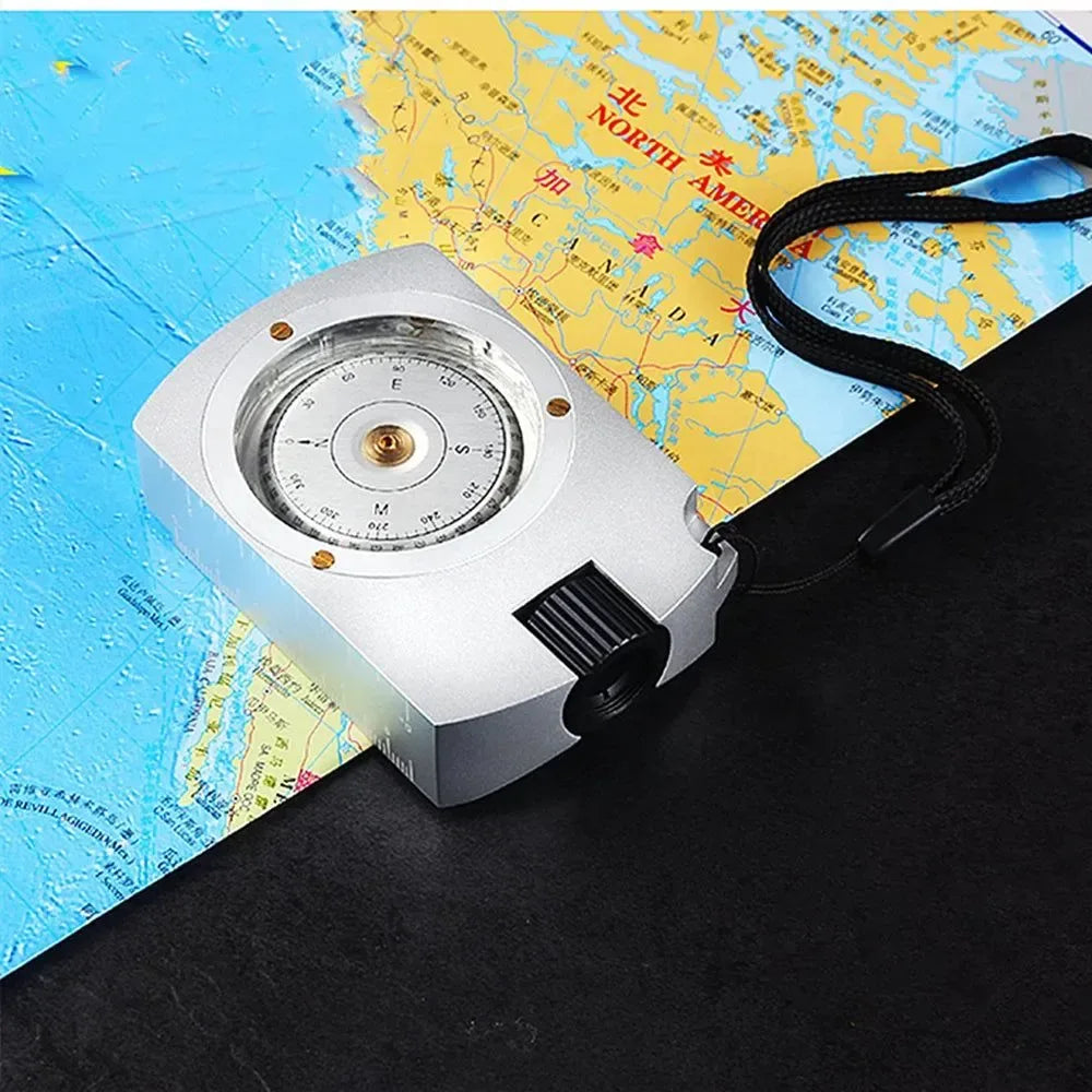 Upgrade Digital Multifunctional Compass - Portable Camping Hiking Map Distance Measurer and Calculator for Outdoor Survival - Trekker Essentials