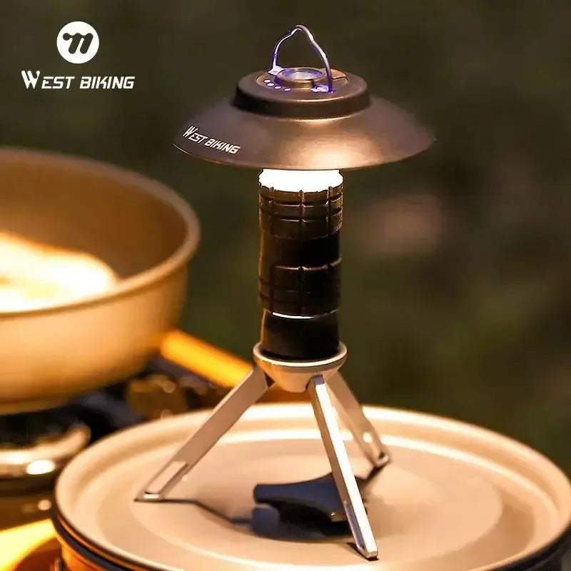 USB-C Rechargeable Camping Light - Magnetic Base LED Lantern with Tripod - Trekker Essentials