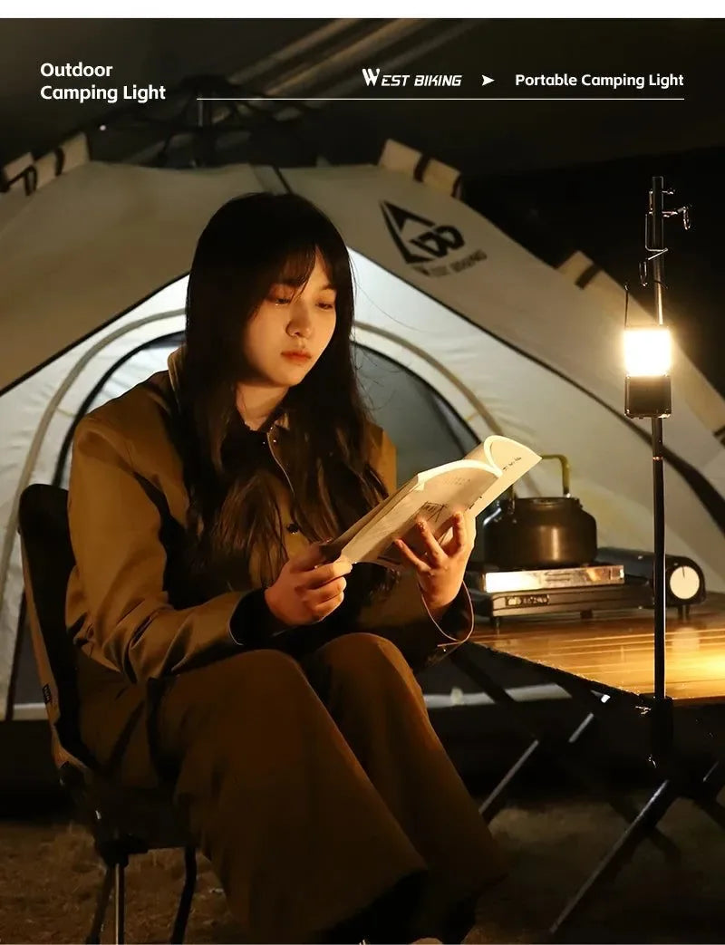 USB-C Rechargeable Camping Light - Magnetic Base LED Lantern with Tripod - Trekker Essentials