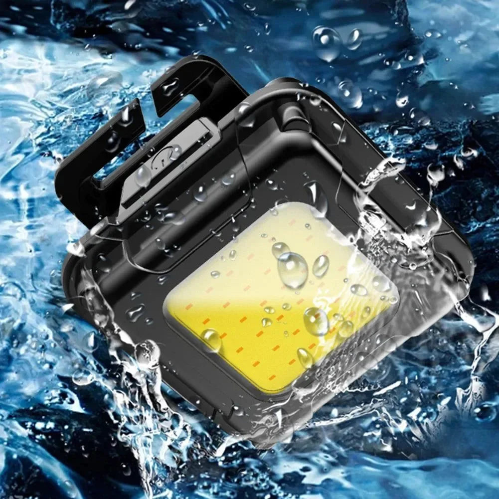 USB-C Rechargeable Headlamp – 200-Lumen COB LED Head Torch with 4 Light Modes, Adjustable Angle for Camping, Hiking, Fishing & Work - Trekker Essentials