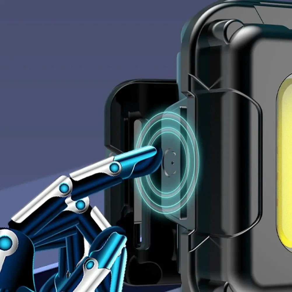 USB-C Rechargeable Headlamp – 200-Lumen COB LED Head Torch with 4 Light Modes, Adjustable Angle for Camping, Hiking, Fishing & Work - Trekker Essentials