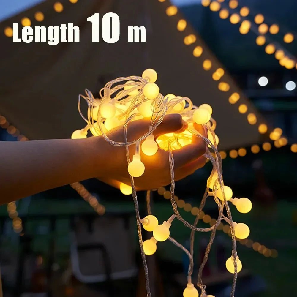 USB Powered Waterproof Crystal Globe String Lights: Outdoor Camping Lamp for Tents and Patios - Trekker Essentials