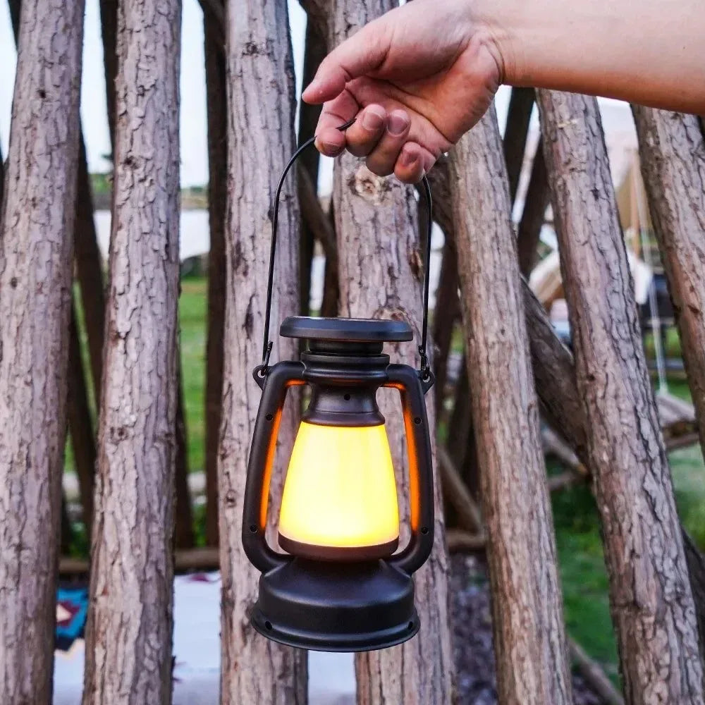 USB & Solar Rechargeable Camping Lantern – Portable LED Tent Light with 3000K–5000K Dimming, Waterproof Outdoor Lamp - Trekker Essentials