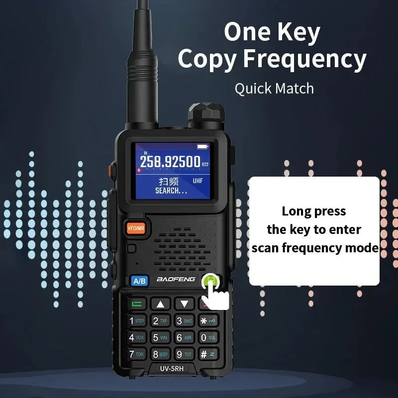 UV-5RH Multi-Band Walkie Talkie - Reliable Two-Way Communication for Outdoor - Trekker Essentials
