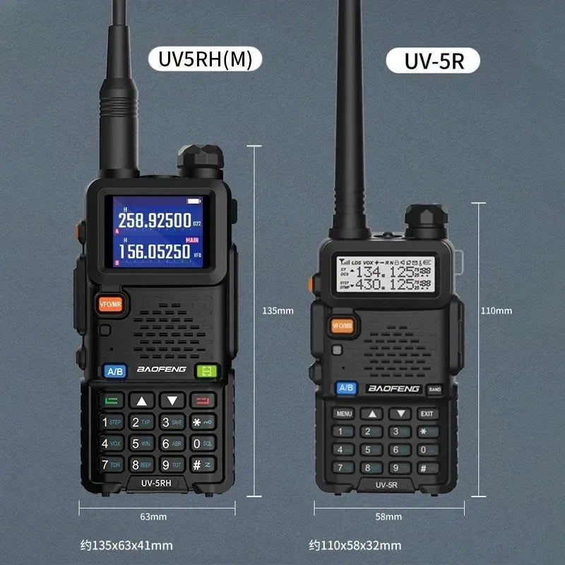 UV-5RH Multi-Band Walkie Talkie - Reliable Two-Way Communication for Outdoor - Trekker Essentials