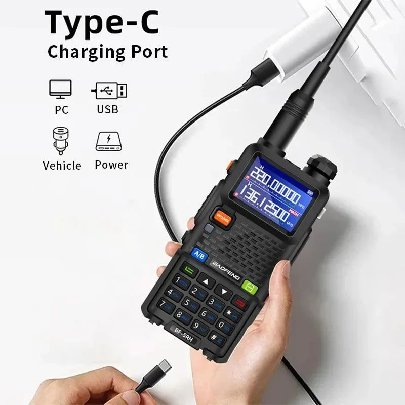 UV-5RH Multi-Band Walkie Talkie - Reliable Two-Way Communication for Outdoor - Trekker Essentials