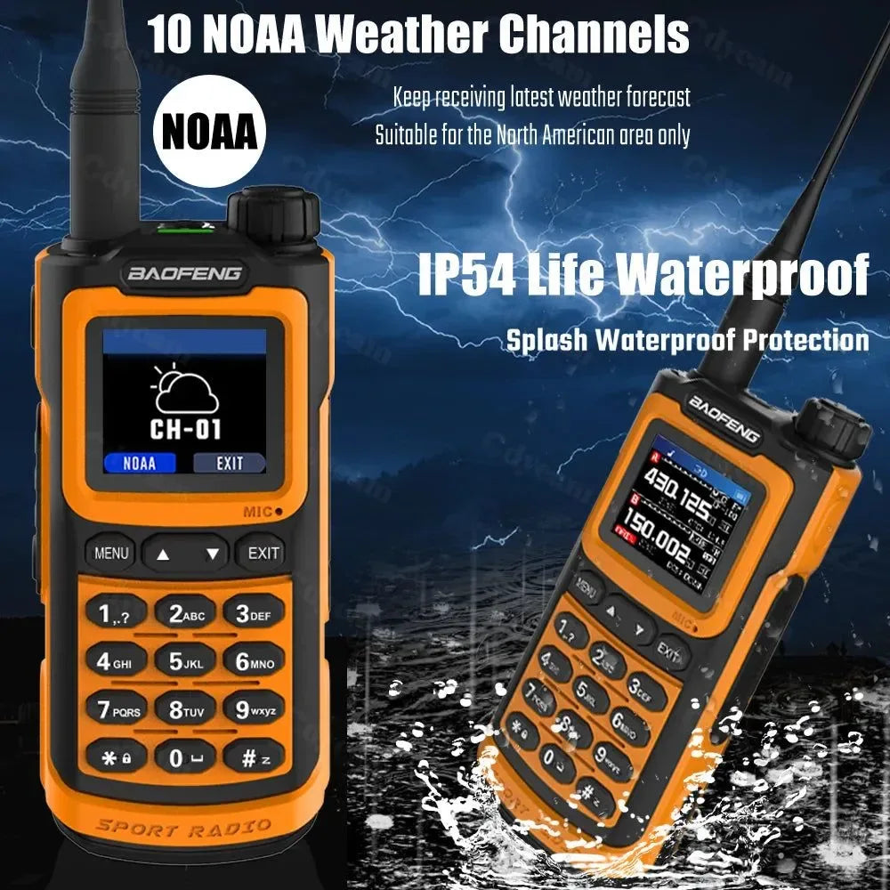 UV-G30 Pro Walkie Talkie, Long Range, 1000 Channel, Portable Ham FM Radios, UHF VHF, USB-C Charge, Waterproof 2-Way Radio - Trekker Essentials