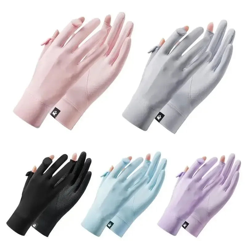UV Protection Gloves UPF 50 Full Finger UV Blocking Gloves - Touchscreen, Machine Washable Cycling Gloves for Hiking Summer - Trekker Essentials