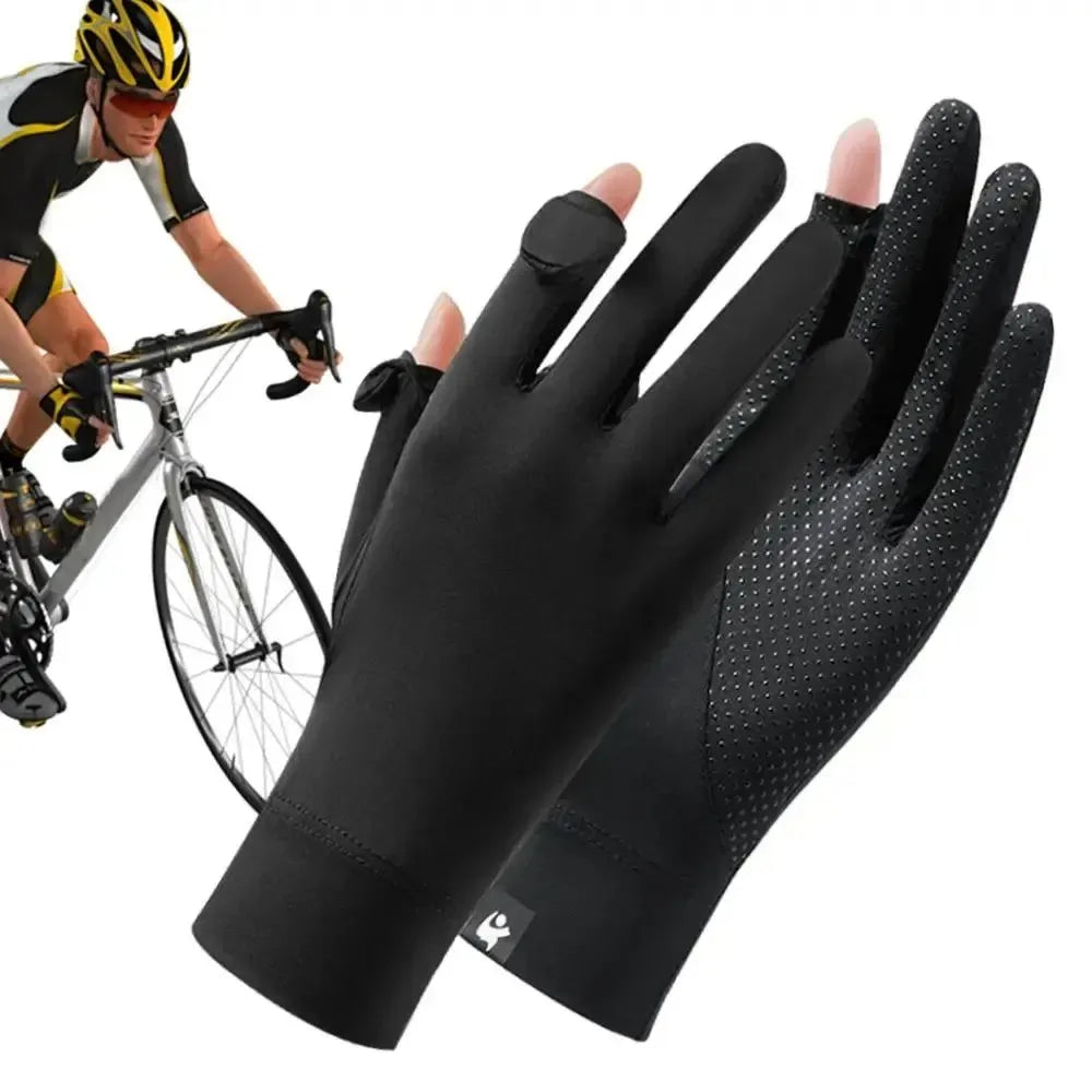 UV Protection Gloves UPF 50 Full Finger UV Blocking Gloves - Touchscreen, Machine Washable Cycling Gloves for Hiking Summer - Trekker Essentials