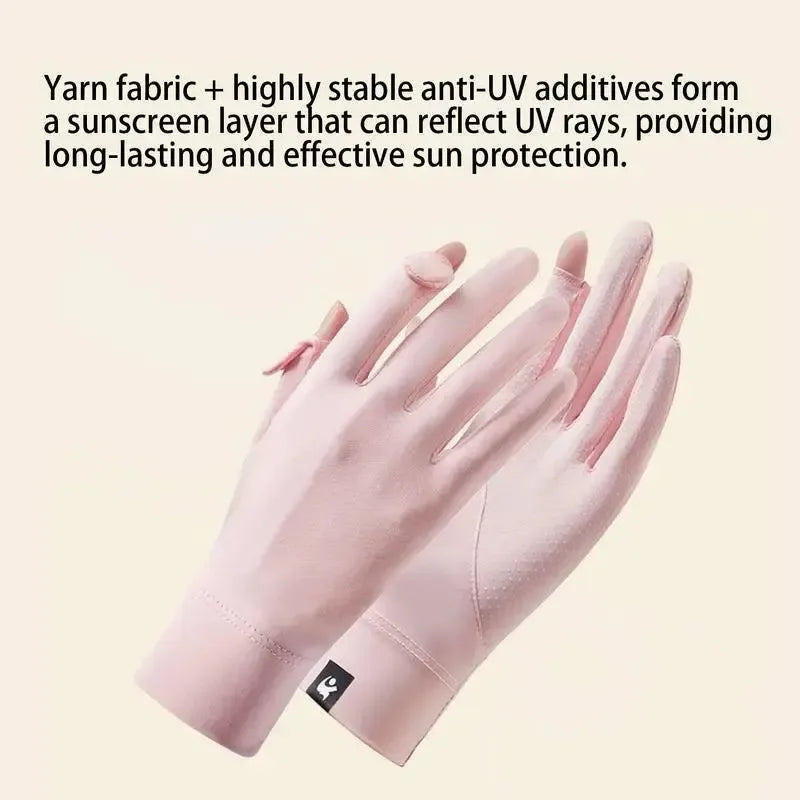 UV Protection Gloves UPF 50 Full Finger UV Blocking Gloves - Touchscreen, Machine Washable Cycling Gloves for Hiking Summer - Trekker Essentials