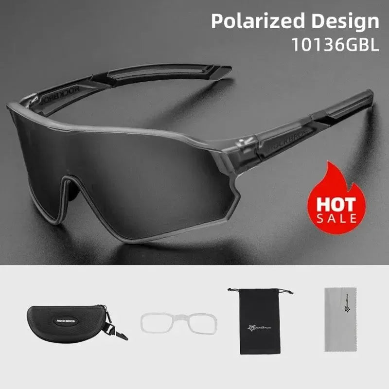 UV400 Polarized Cycling Sunglasses - Sport Sun Protection for Hiking, Camping, and Golf - Trekker Essentials