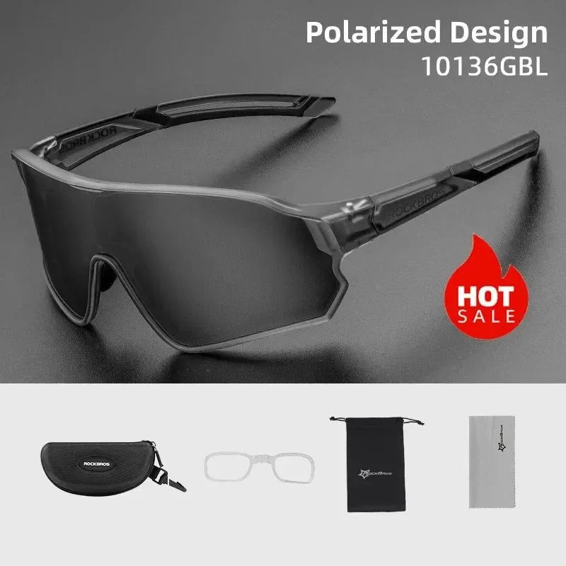 UV400 Polarized Cycling Sunglasses - Sport Sun Protection for Hiking, Camping, and Golf - Trekker Essentials