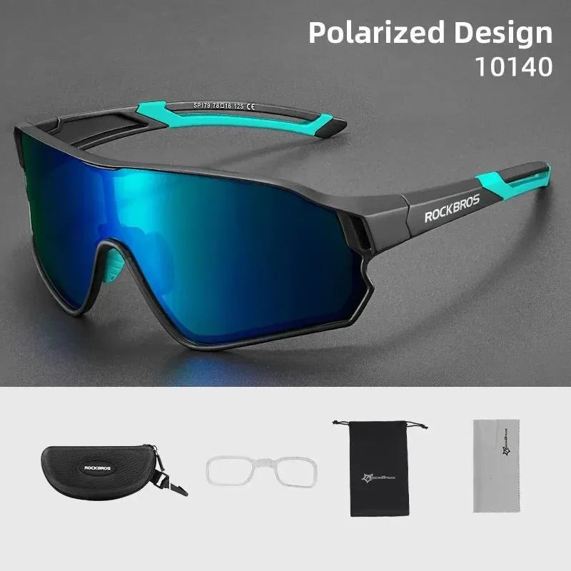 UV400 Polarized Cycling Sunglasses - Sport Sun Protection for Hiking, Camping, and Golf - Trekker Essentials