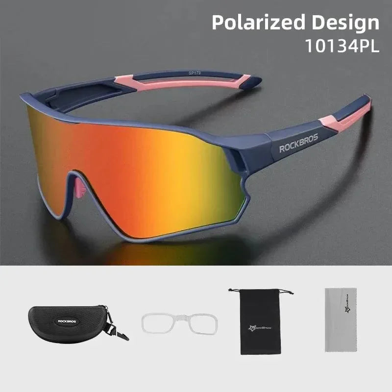 UV400 Polarized Cycling Sunglasses - Sport Sun Protection for Hiking, Camping, and Golf - Trekker Essentials