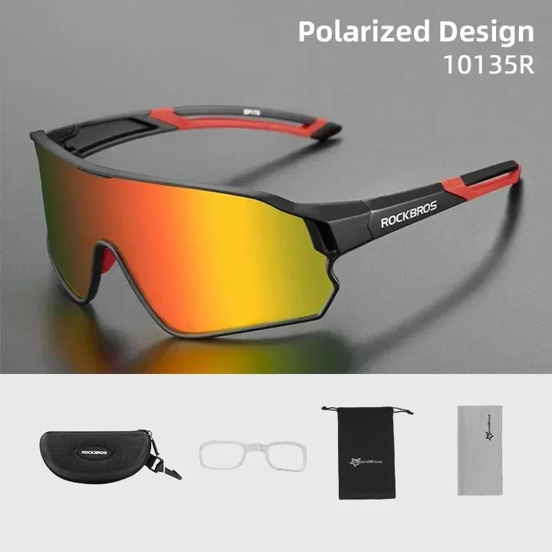 UV400 Polarized Cycling Sunglasses - Sport Sun Protection for Hiking, Camping, and Golf - Trekker Essentials