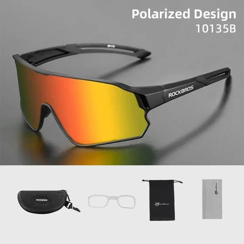 UV400 Polarized Cycling Sunglasses - Sport Sun Protection for Hiking, Camping, and Golf - Trekker Essentials