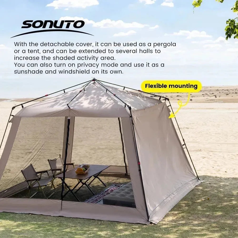 Versatile Shade Solution: Sonuto Automatic Canopy Tent - Trekker Essentials
