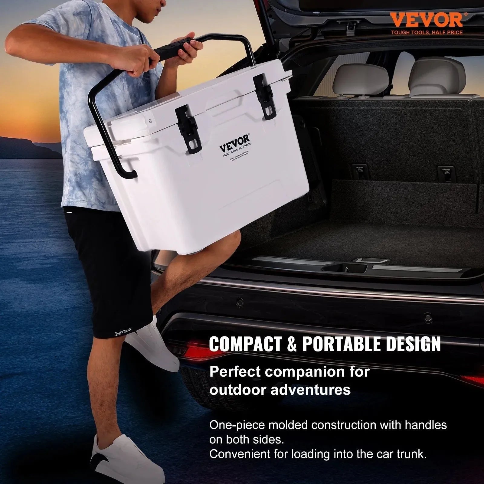 VEVOR Hard Cooler – Large Capacity Insulated Ice Chest for Outdoor Adventures - Trekker Essentials