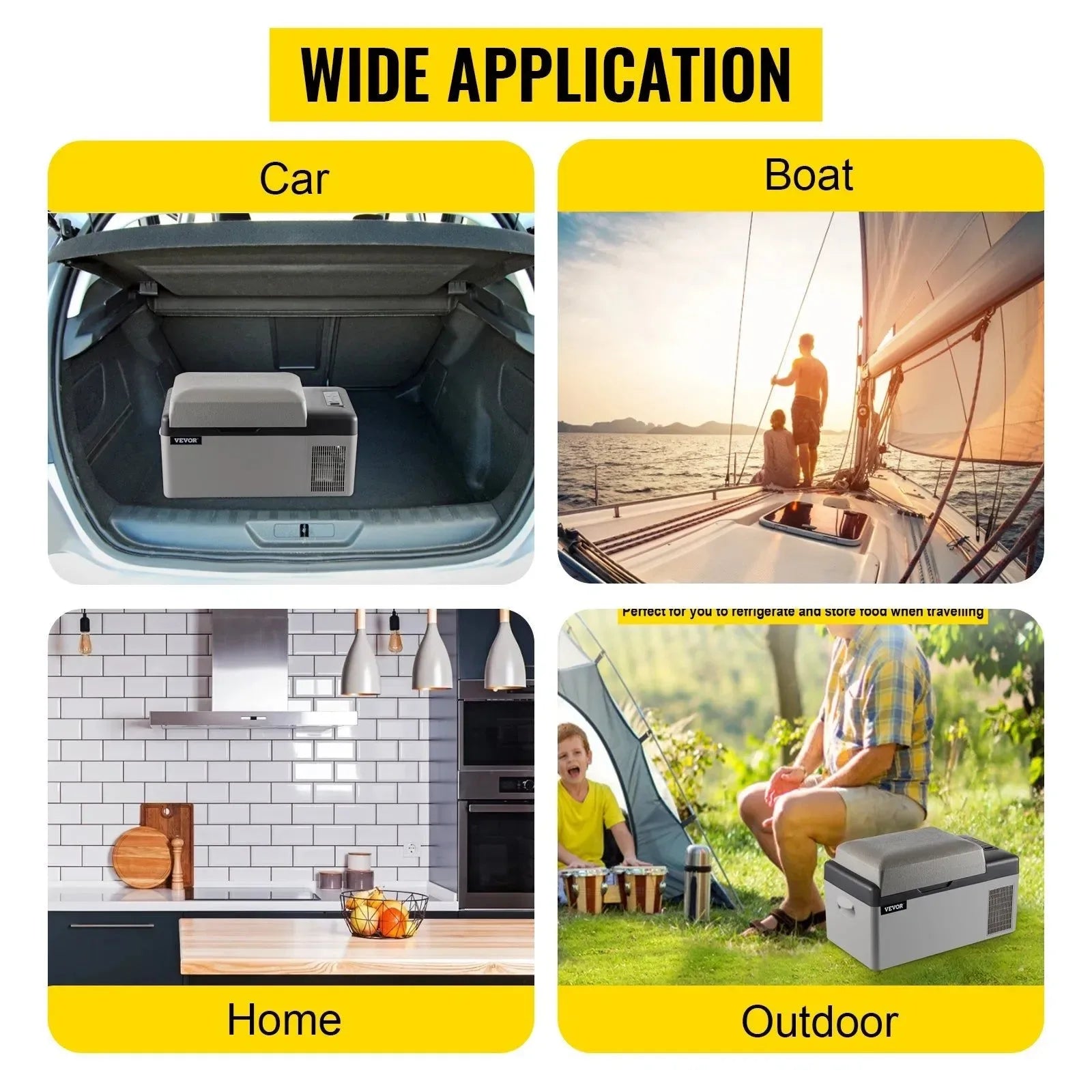 VEVOR Portable Car Refrigerator – Mini Fridge Freezer (20L-55L) for outdoor Adventure - Trekker Essentials