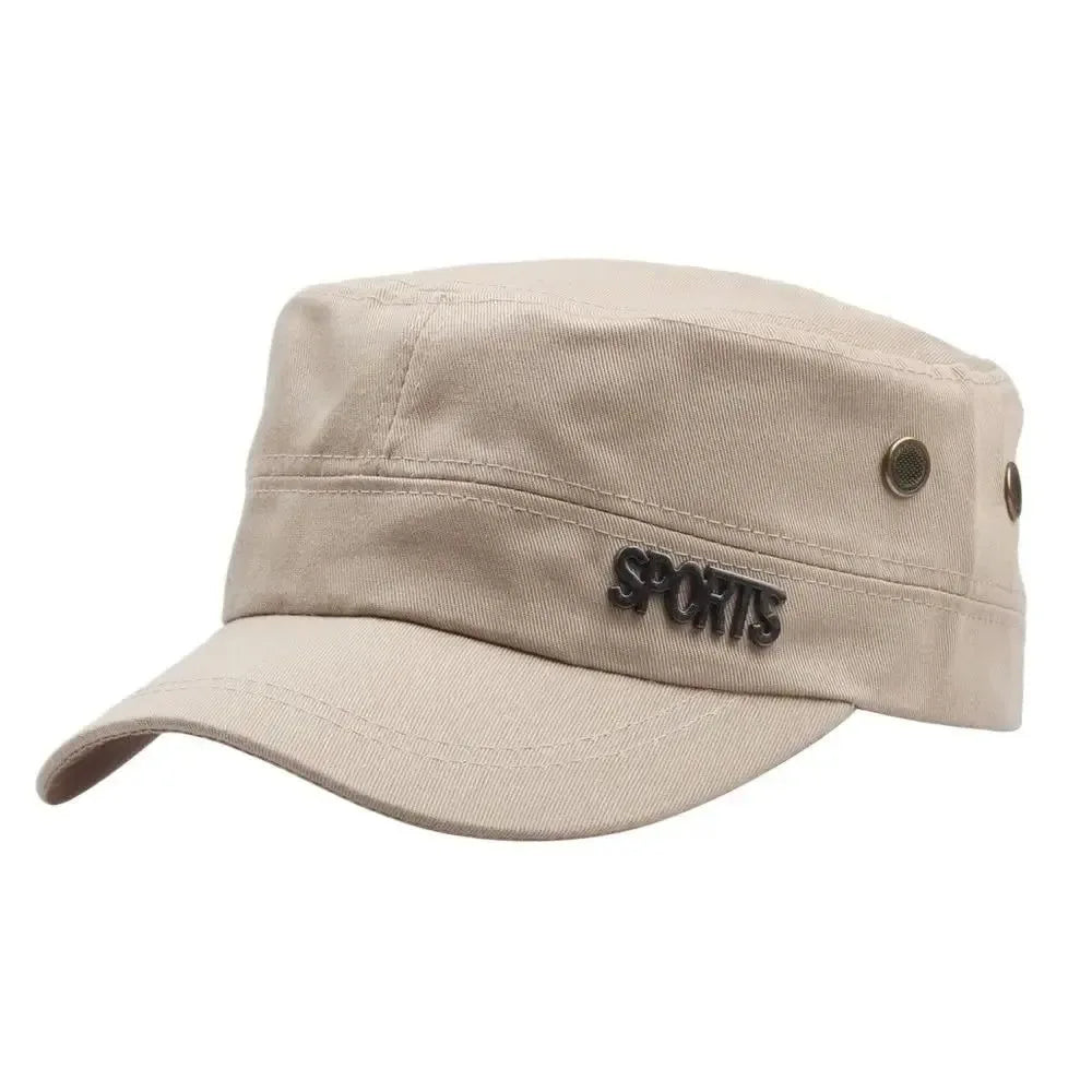 Vintage Army Hat - Classic Military Cadet Style Cap for Sun Protection During Camping and Hiking - Trekker Essentials