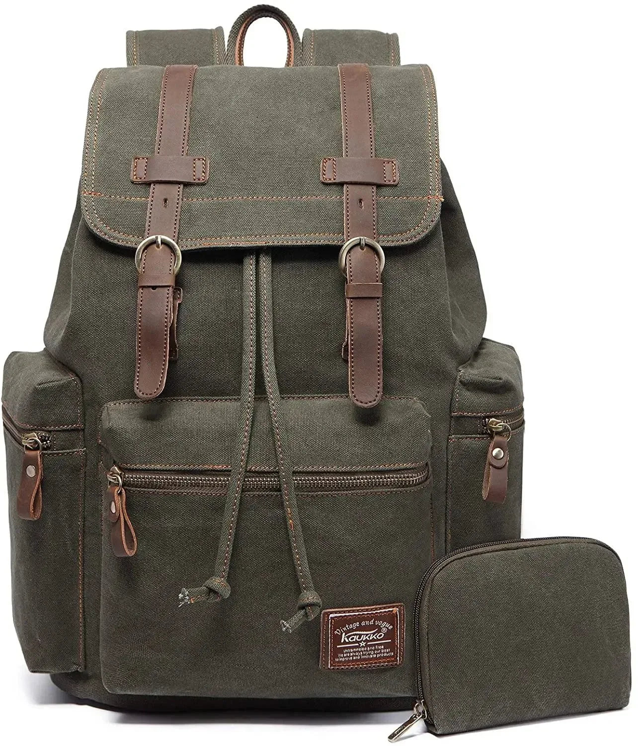 best canvas backpack for hiking Vintage Canvas Backpack for Men and Women