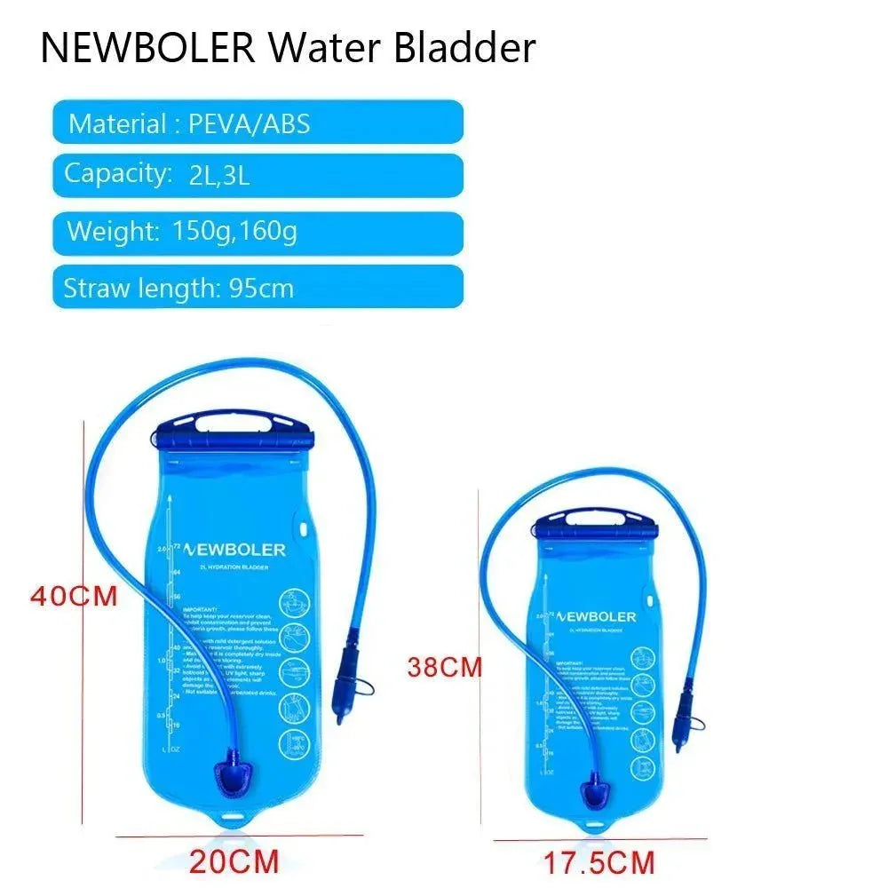Water Bladder Hydration Pack Storage Bag BPA Free - 2L/3L - Trekker Essentials